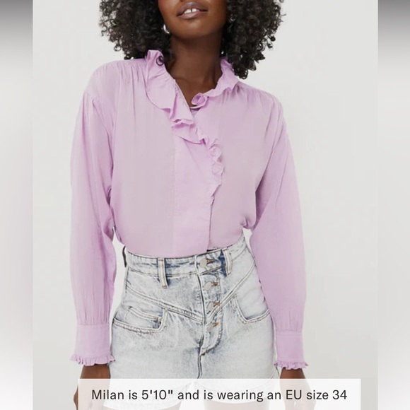 ISABEL MARANT ETOILEMauve Pamias Blouse